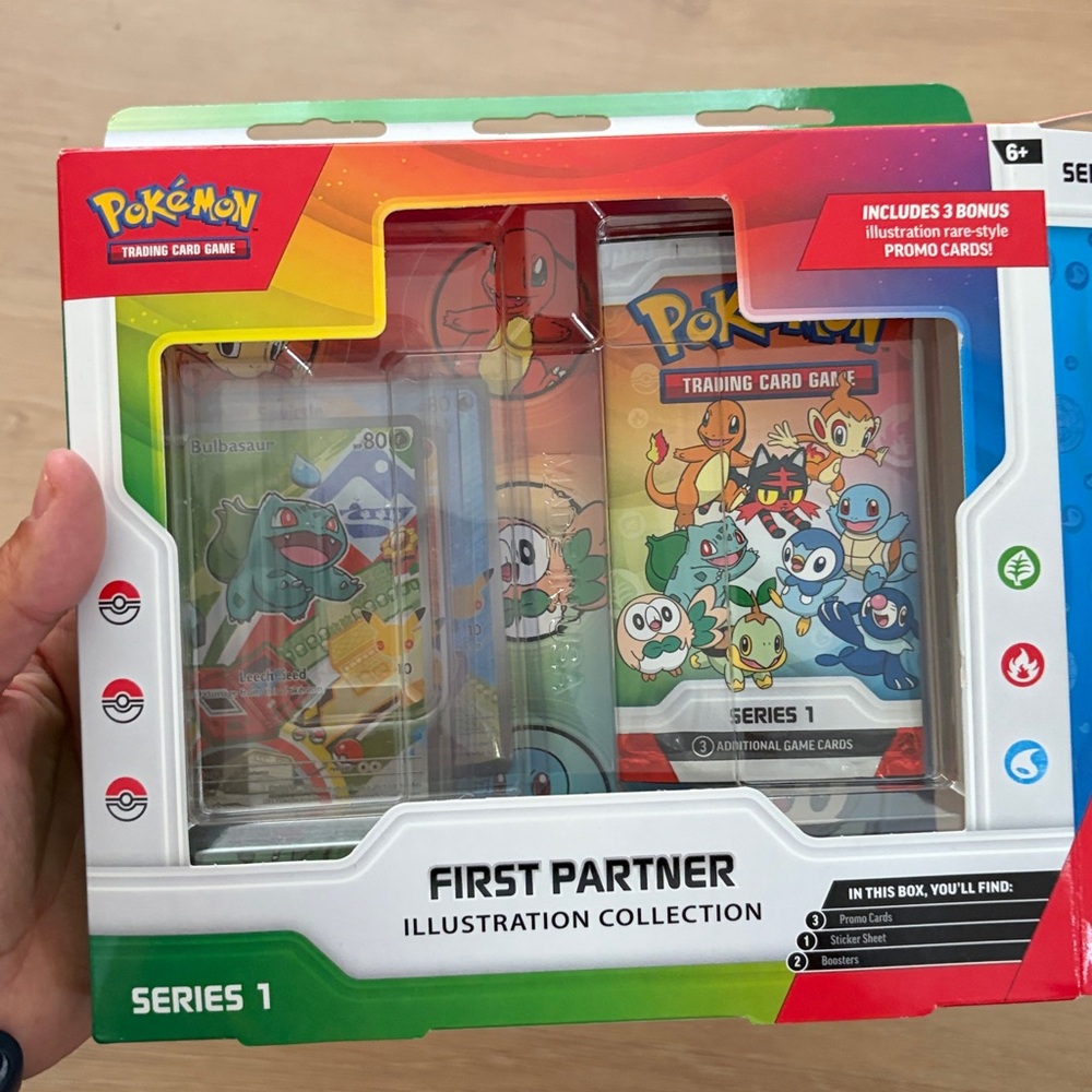 Pokemon TCG First Partner Illustration Collection Series 1 GEN 1 Starters Set - Picture 9 of 9
